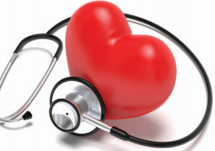Stethoscope and a heart
