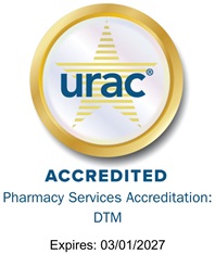 Sello del Manejo de tratamientos farmacológicos acreditado por la URAC
